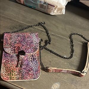Stylish Leopard Print Crossbody Bag mini phone bag